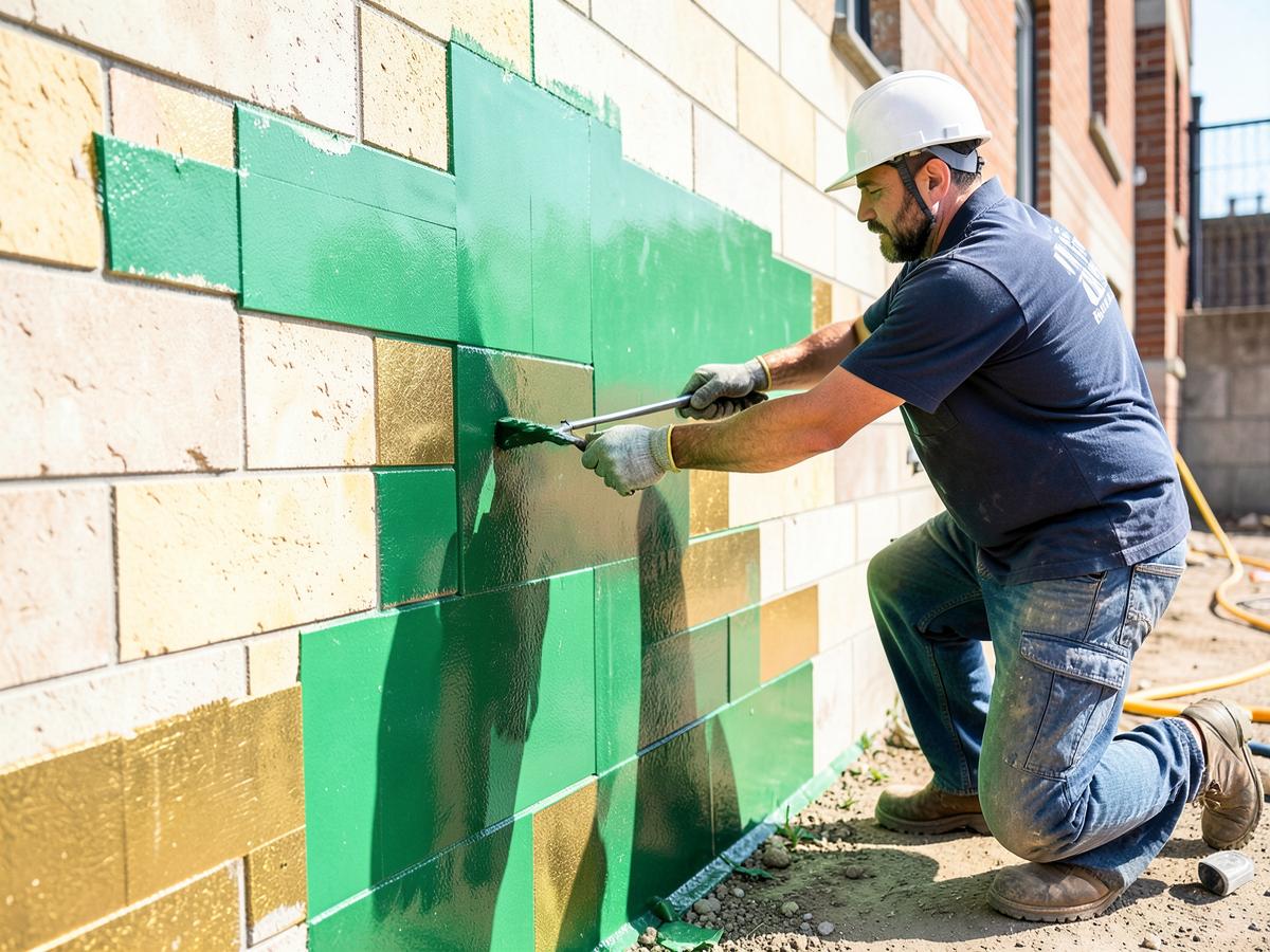 Waterproofing construction work